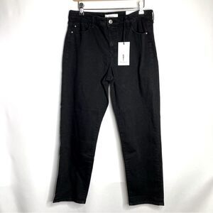 SkinnyGirl Black Celeste Straight Leg High Rise Jeans Size 30 / 10